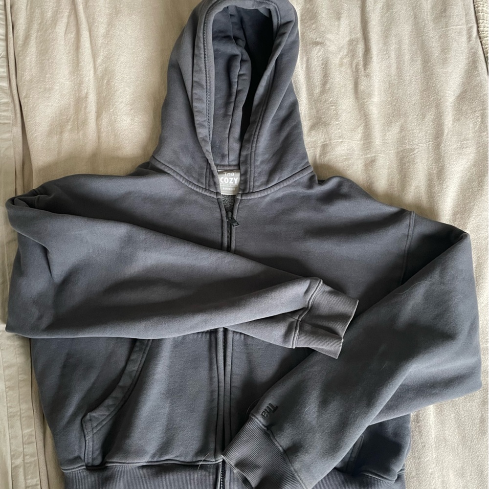 TNA Cozy Gray Boyfriend Hoodie